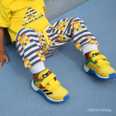 Deti Sportswear žltá Tenisky adidas Sport DNA x LEGO® Lifestyle Two-Strap Hook-and-Loop