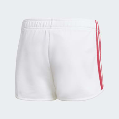 Girls Sportswear White Gym Shorts