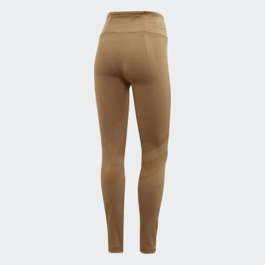Women Gym & Training Brown Wood Wood How We Do Tights