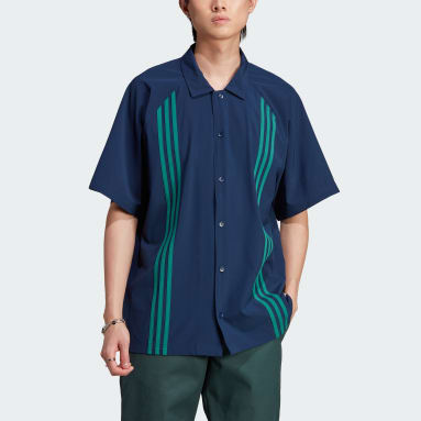 Camisa Winter Hack Azul Hombre Originals