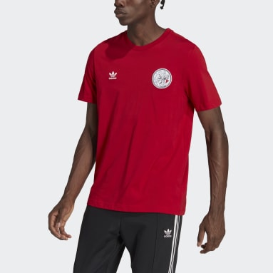 Männer Originals Ajax Essentials Trefoil T-Shirt Rot