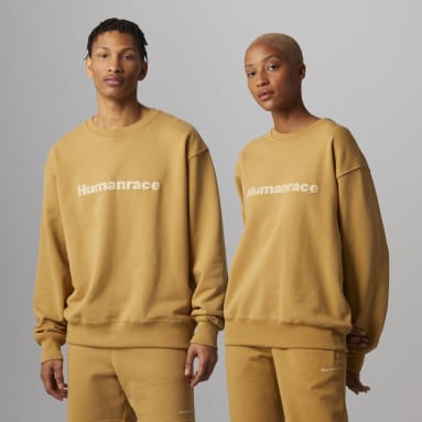 Originals Beige Pharrell Williams Basics Crew Sweatshirt (Gender Neutral)