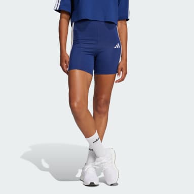 Essentials 3-Stripes High Waisted Biker Shorts