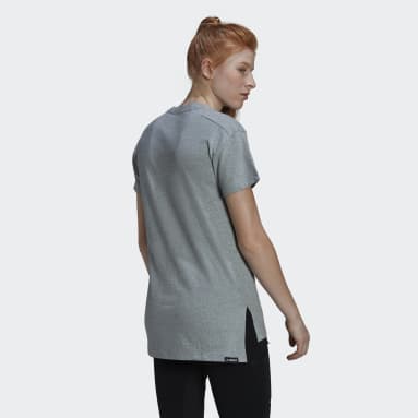 adidas Graphic T-Shirt in Grau Damen Bekleidung Oberteile T-Shirts 