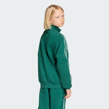 SUDADERA ADIDAS MINECRAFT DE CUELLO REDONDO Y CIERRE CORTO