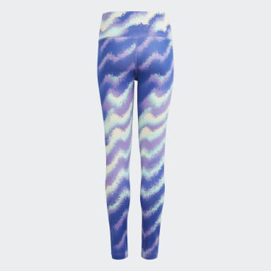 adidas Originals Girls' All Over Print Spray Paint Leggings