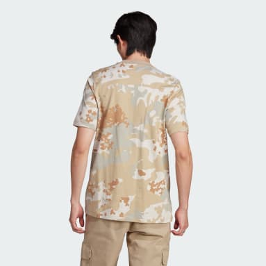 ผู้ชาย Originals สีเบจ เสื้อยืดลายพราง AAC
