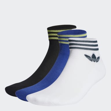 Originals Blue Island Club Trefoil Ankle Socks 3 Pairs