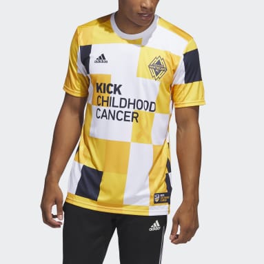 Maillot d'échauffement Vancouver Whitecaps FC Kick Childhood Cancer Multi Hommes Soccer