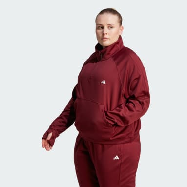Aeroready Game & Go Quarter-Zip Fleece Top (Plus Size)