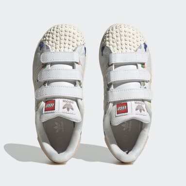 키즈 Lifestyle White 아디다스 슈퍼스타 x 레고
