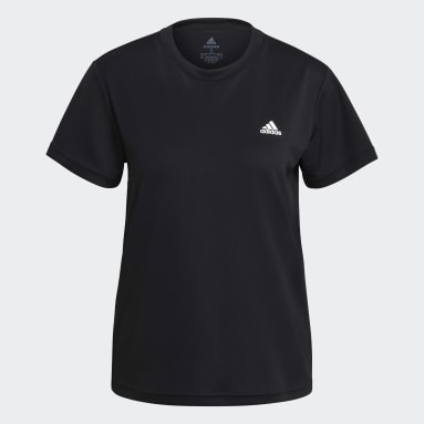 Dames Hardlopen zwart AEROREADY Designed 2 Move Sport T-shirt