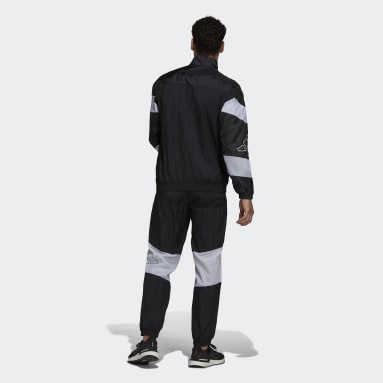 Men Lifestyle Black adidas Sportswear Track Suit