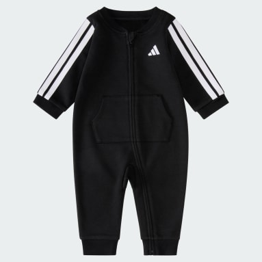 Long Sleeve Full-Zip Essential 3-Stripe French Terry Coverall