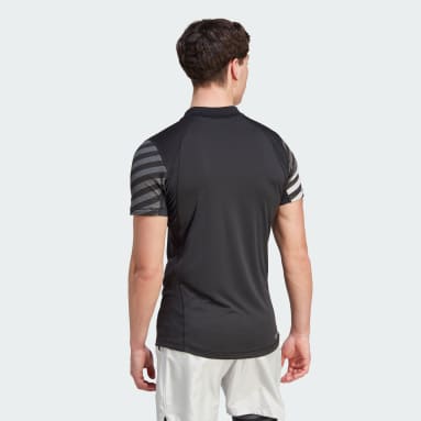 Muži Tenis černá Polokošile Tennis HEAT.RDY FreeLift Pro