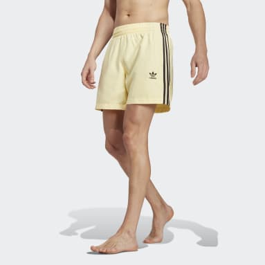 Men Originals Yellow Originals Adicolor 3-Stripes Swim Shorts