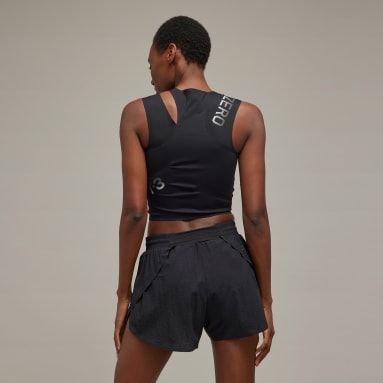 Women's Sportswear Black Y-3 Running Fitted Top
