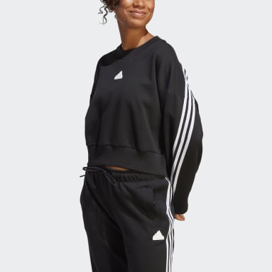 Women sportswear Black 퓨쳐 아이콘 3S 스웨트셔츠