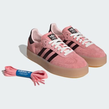 Pink adidas samba online