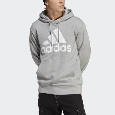 남성 sportswear Grey 에센셜 프렌치 테리 빅 로고 후디