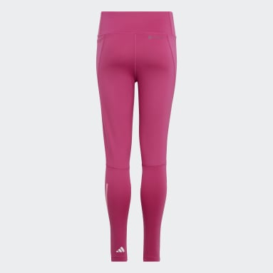 Dívky Sportswear růžová Legíny AEROREADY 3-Stripes High-Rise 7/8 Optime Pocket