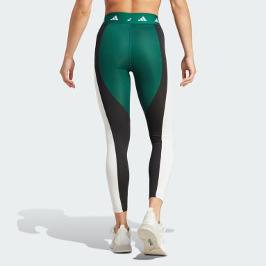 Leggings 7/8 Techfit Colorblock Nero Donna Fitness & Training