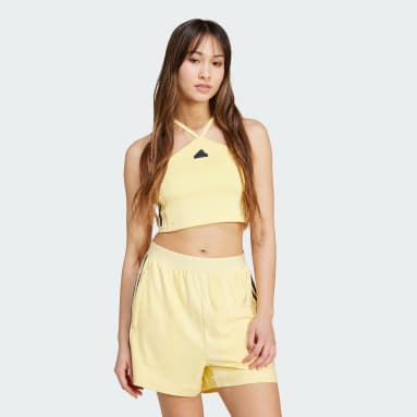 Áo Tank Top Tam Giác Hè 3 Sọc Ngắn Tiro