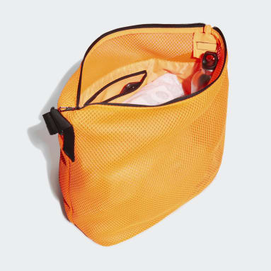 Women Training Orange Mesh Carryall Tote Bag