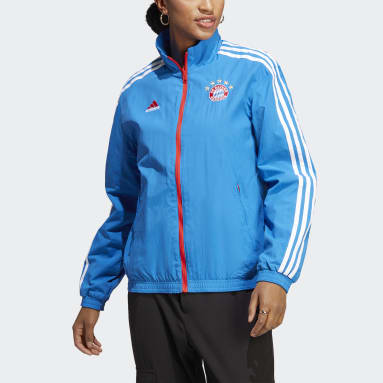 Women Football Blue FC Bayern Anthem Jacket
