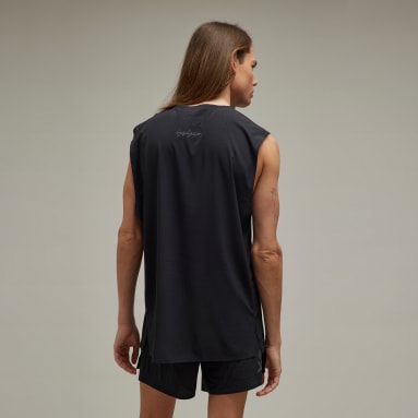 Black Seamless Tank Top by Y-3 on Sale