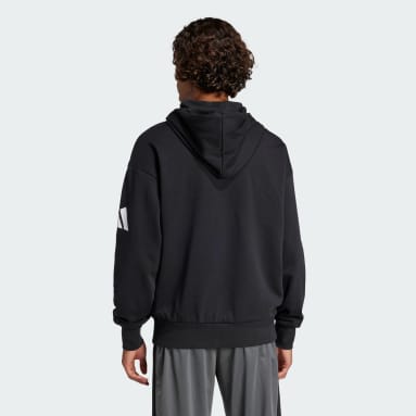 Essentials Loose-Fit 3 Bar Logo French Terry Hoodie