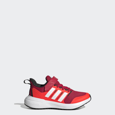 Chaussure de running à lacets élastiques et scratch sur le dessus FortaRun 2.0 Cloudfoam Sport rouge Enfants 4-8 Years Sportswear