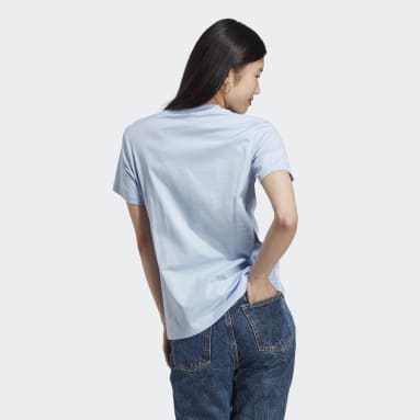 Camiseta LOUNGEWEAR Essentials Logo Azul Mujer Sportswear