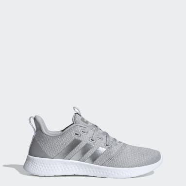 grey canvas adidas trainers