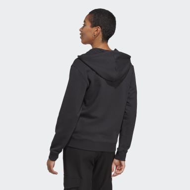 Essentials Linear Full-Zip French Terry Hoodie Czerń