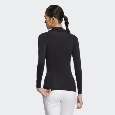 Women Golf Black AEROREADY Face Cover Long Sleeve Baselayer