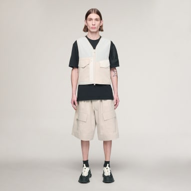 Y-3 WIDE LEG SHORTS