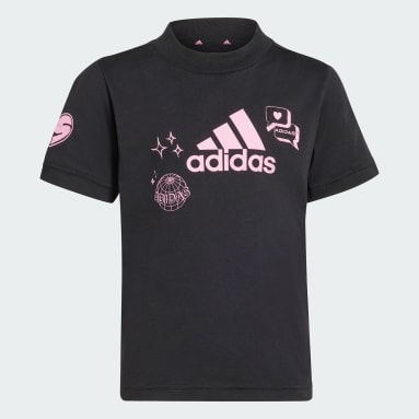 Polera Brand Love Estampada para Niños Negro Niño Sportswear