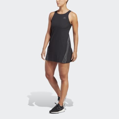 Women's Running Black Run Icons 3-Stripes Summer Dress