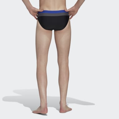 Männer Schwimmen Colorblock Badehose Schwarz