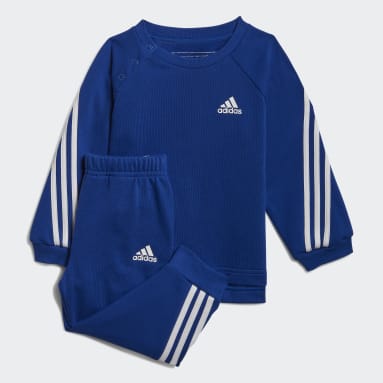 Kids Sportswear Blue Future Icons 3-Stripes Jogger Set