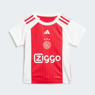 Børn Fodbold Hvid Ajax Amsterdam 23/24 Kids hjemmebanesæt