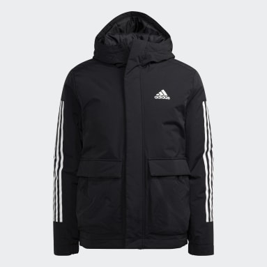 Casaco com Capuz 3-Stripes Utilitas (Unissexo) Preto Homem Sportswear