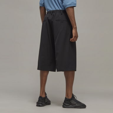 Men Y-3 Black Y-3 Refined Wool Tailored Shorts