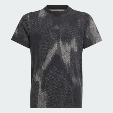 Youth 8-16 Years Sportswear Black Future Icons Allover Print Tee Kids