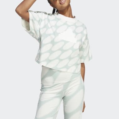 Frauen Sportswear Marimekko Future Icons 3-Streifen T-Shirt Weiß