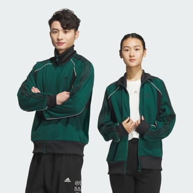 Byd3s ルーズフィット ジャカードニット トラックトップ（ジェンダーニュートラル）