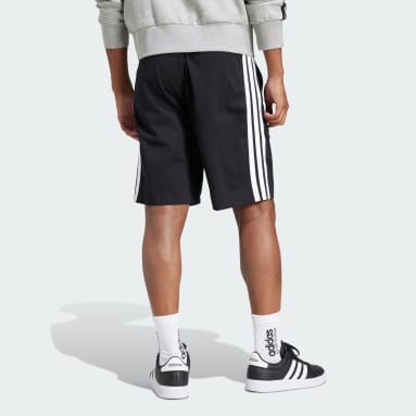 Shorts Malha Simples Essential Três Listras 10-Inch