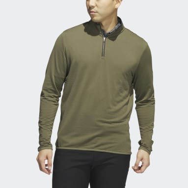 Men Golf Green Lightweight COLD.RDY Quarter-Zip Sweatshirt