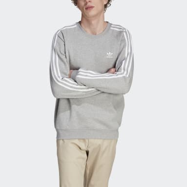 Polera Adicolor Classics 3 Tiras Plomo Hombre Originals